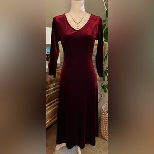 Isaac Mizrahi velvet holiday dress